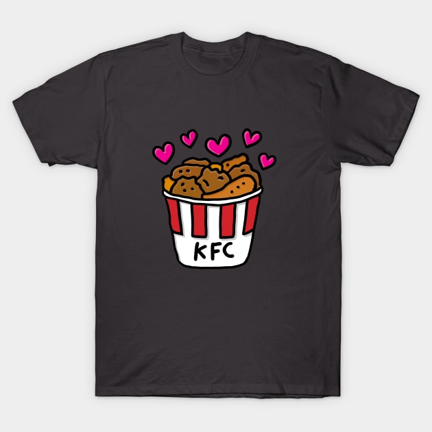 KFC lover T-Shirt by Happy Sketchy